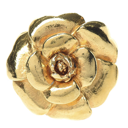 Chanel Camellia Brooch Gold 1 of 3