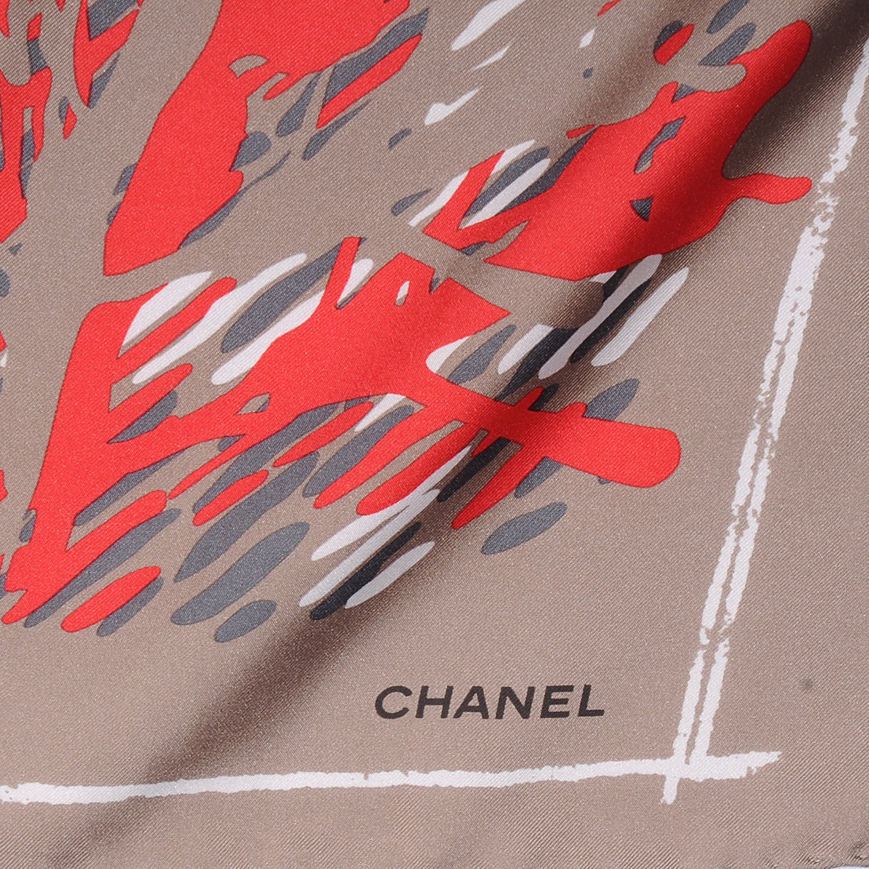 Chanel Silk CC Square Scarf 3 of 10