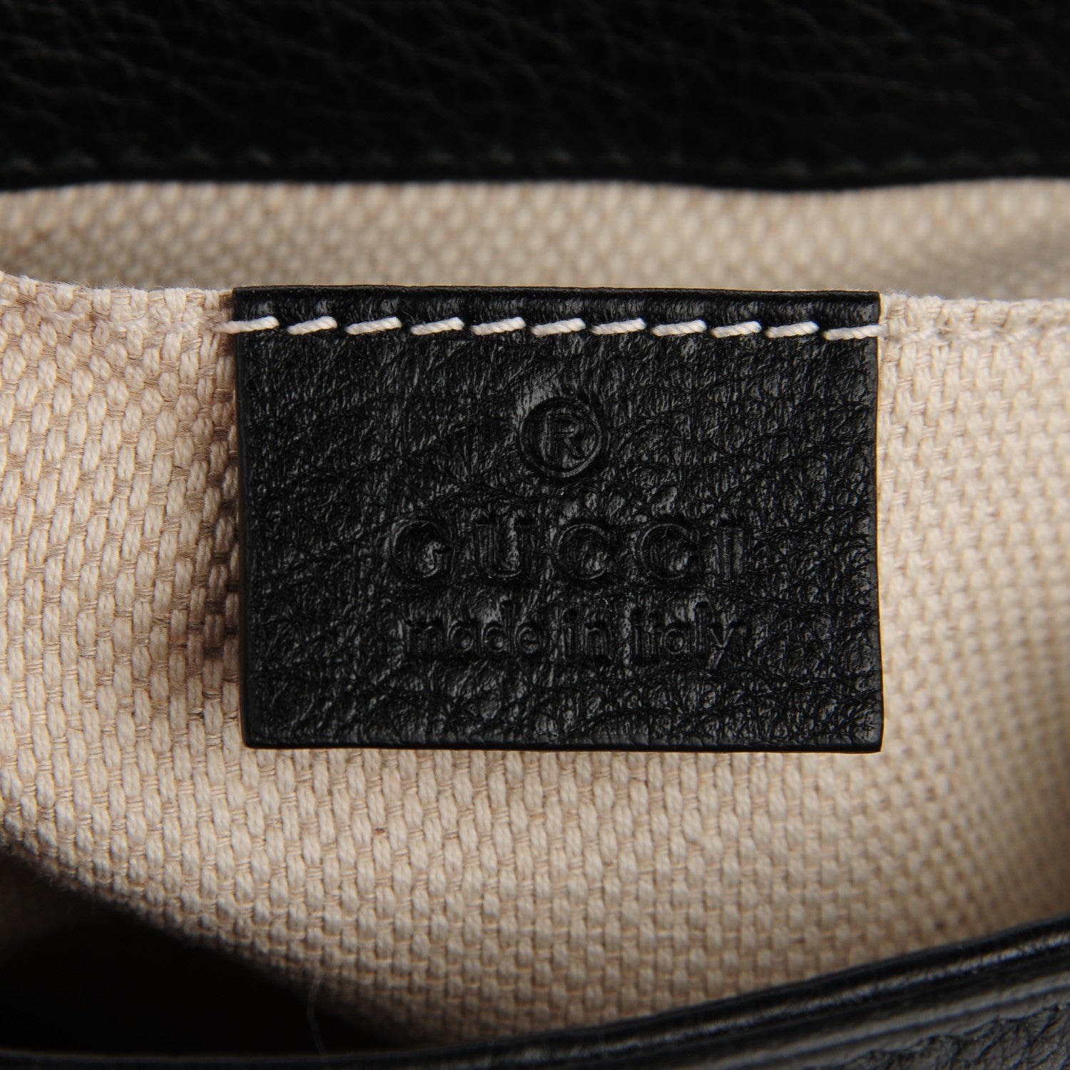 Gucci Pebbled Calfskin Small Soho Flap Crossbody Black 5 of 7