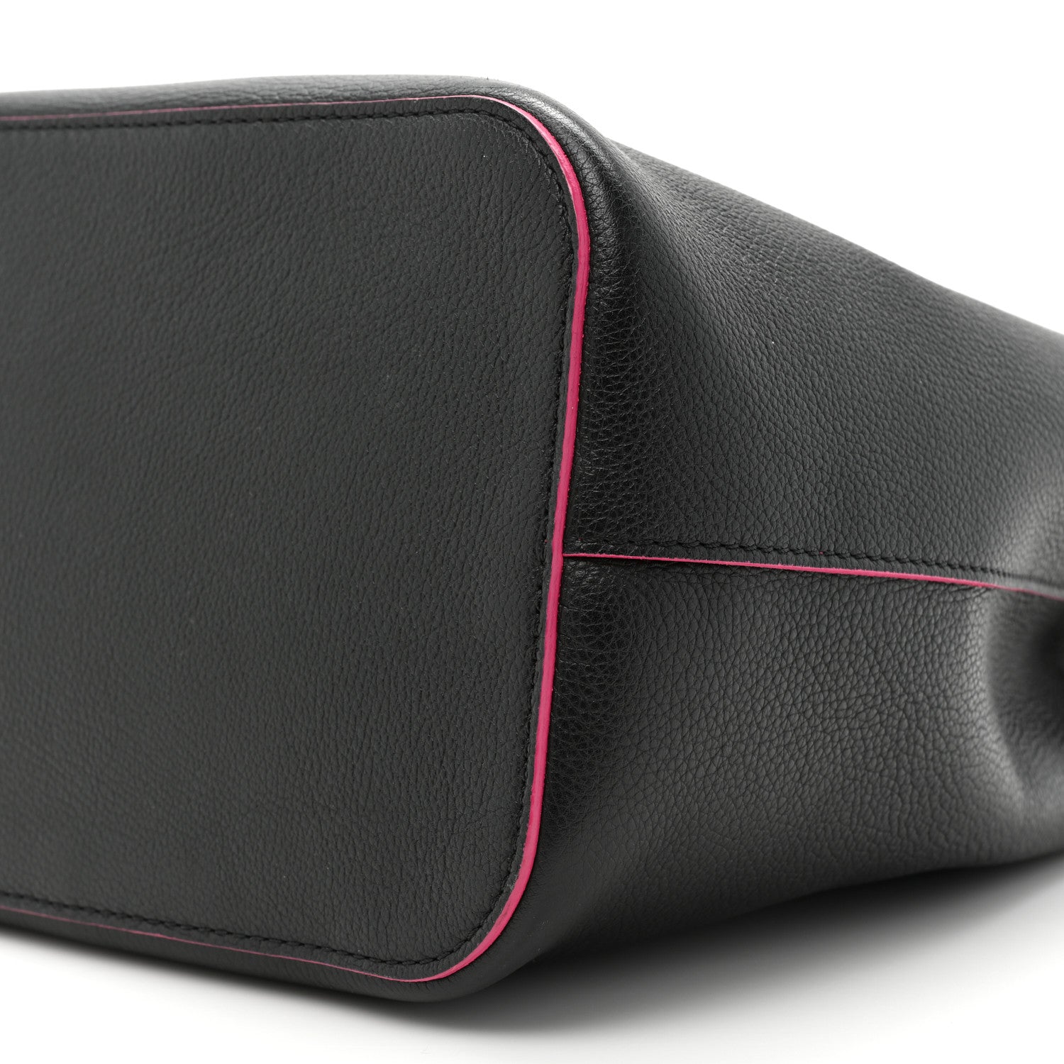Louis Vuitton Calfskin Lockme Bucket Black 7 of 13