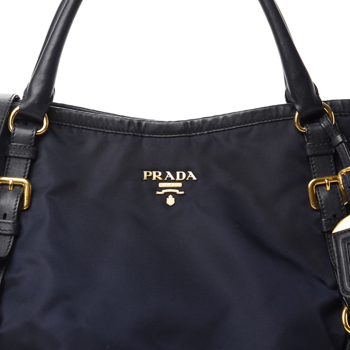 Tessuto Nylon Vitello Daino Tote Baltico