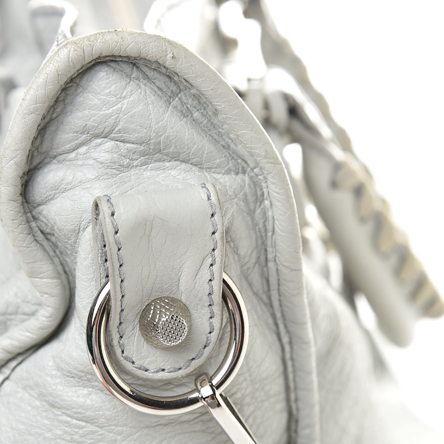 Agneau Giant 12 Silver Hardware City Gris Glace