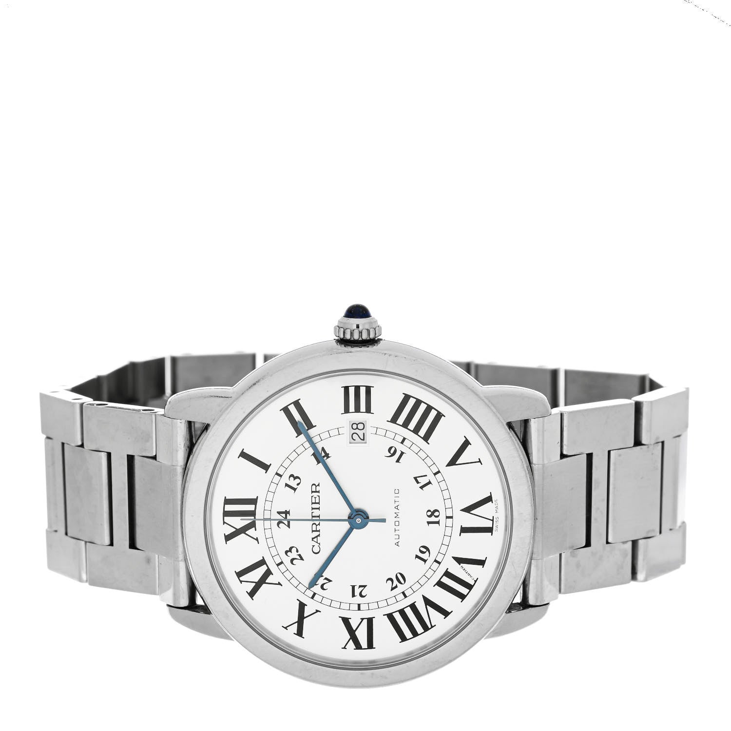 Cartier Stainless Steel 42mm Ronde Solo Automatic Watch 2 of 4