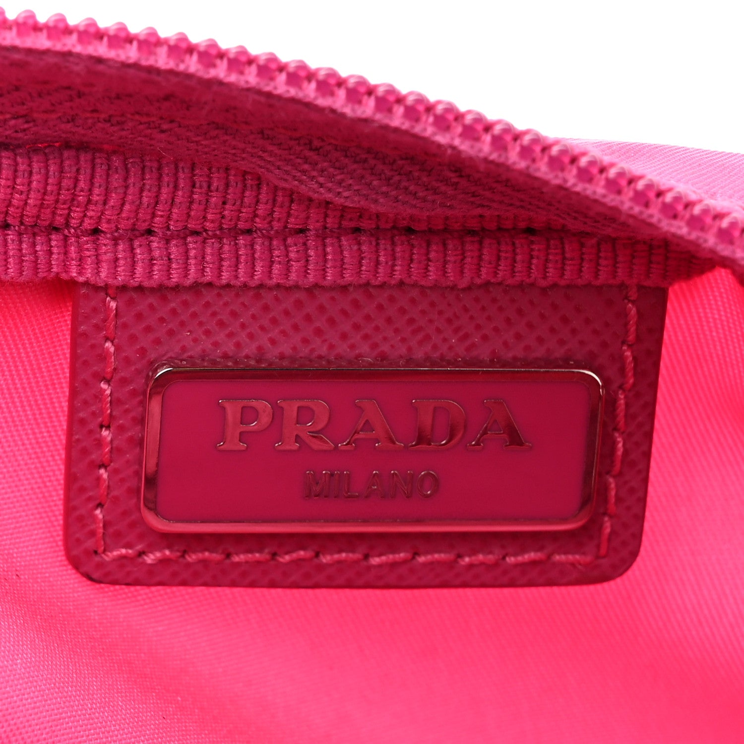 Prada Nylon Vela Cosmetic Pouch Fuxia 6 of 8