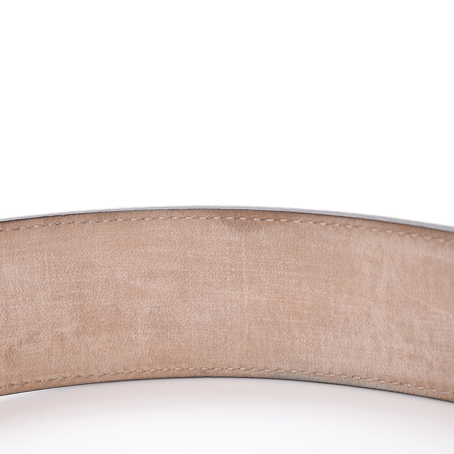 Gucci GG Supreme Monogram Selleria Calfskin Interlocking G 40mm Belt 95 38 Beige Ebony Blue 7 of 8