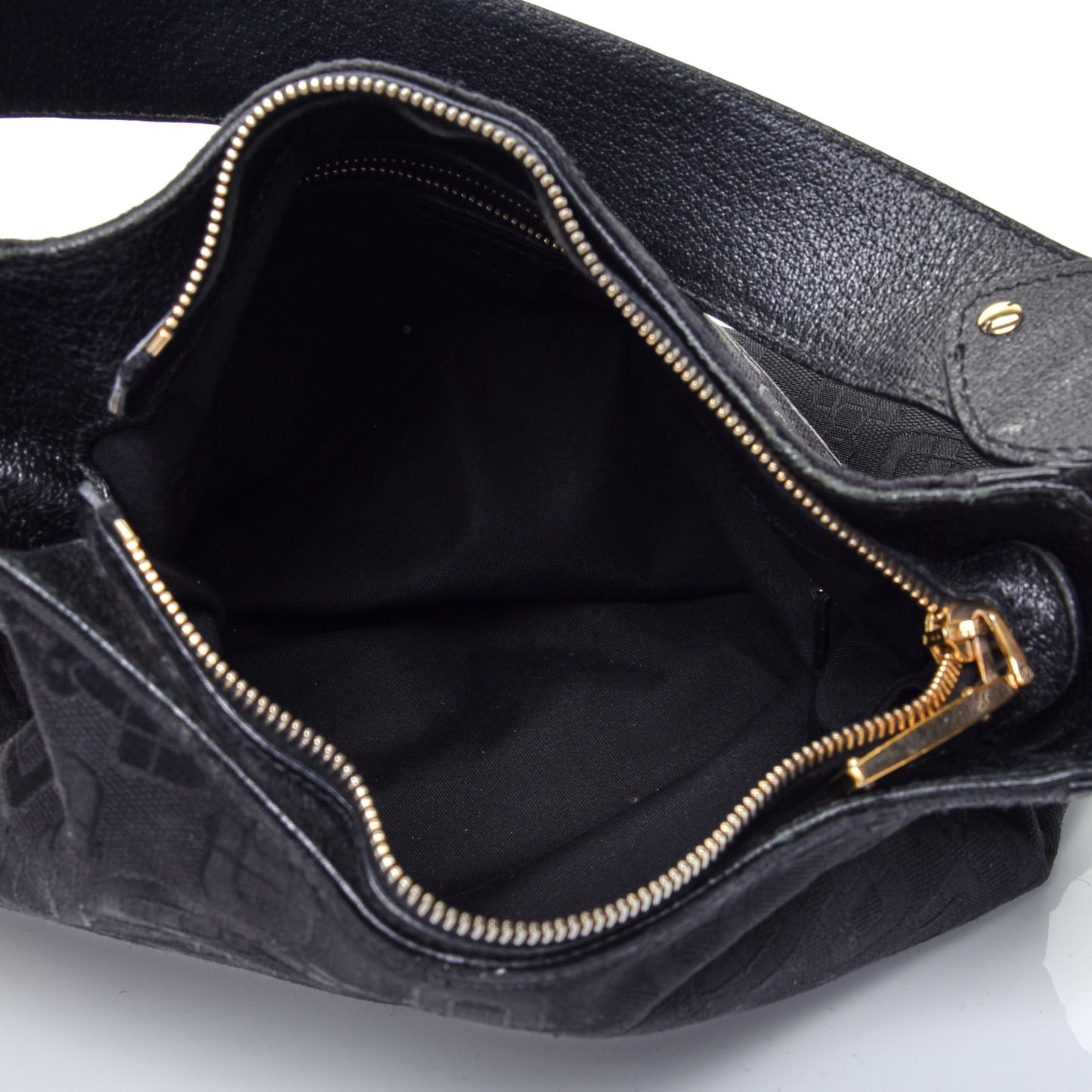 Canvas Horsebit Creole Hobo Black
