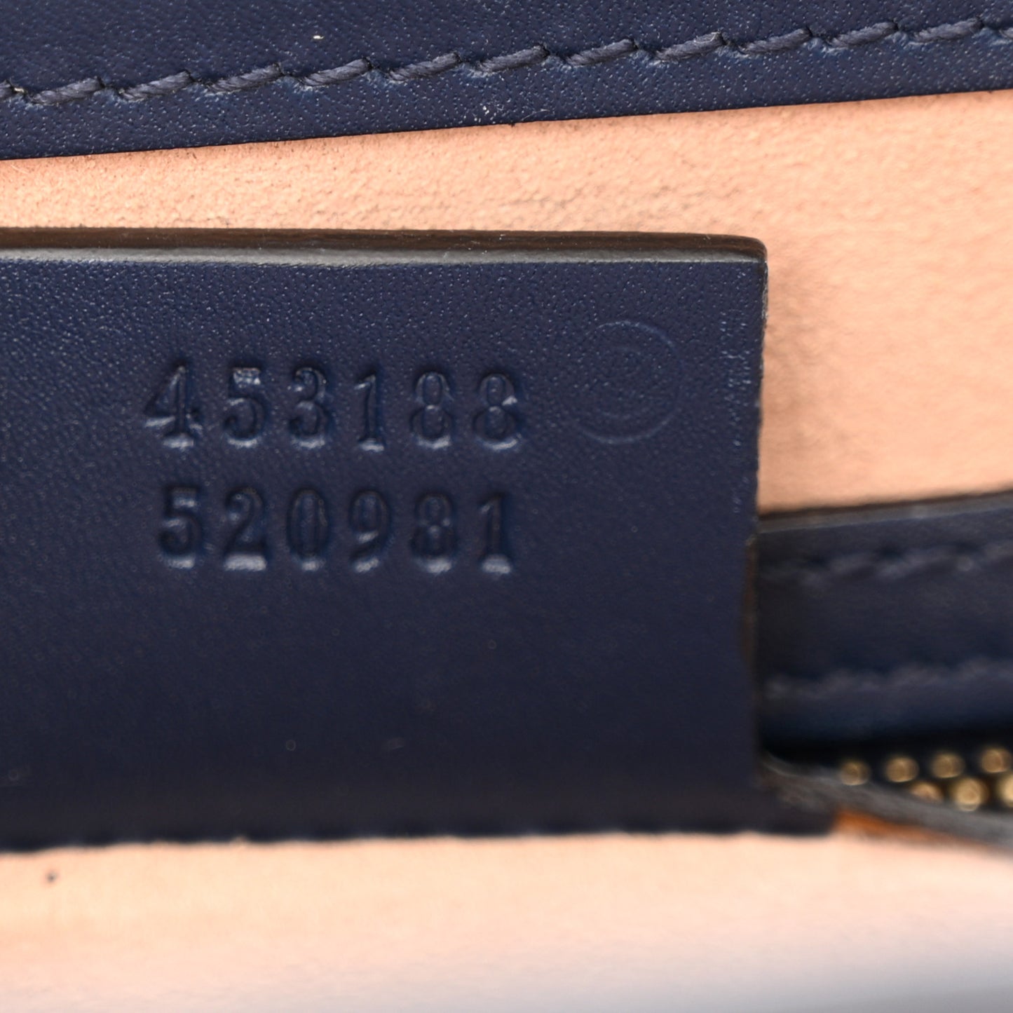 Guccissima Signature Small Padlock Top Handle Bag Blue Agata