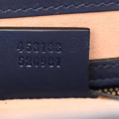 Gucci Guccissima Signature Small Padlock Top Handle Bag Blue Agata 7 of 19