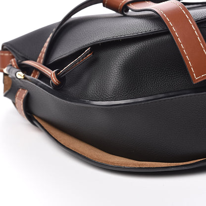 Loewe Grained Calfskin Large Gate Bag Pecan Black 7 of 9