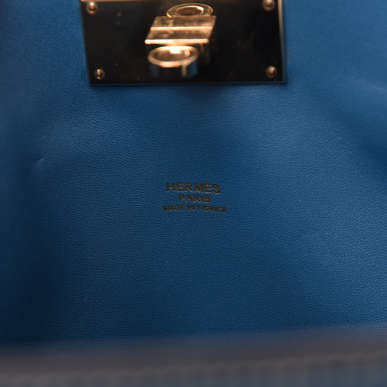 Hermes Veau Grizzly Evercolor Toolbox 26 Bleu Jean 8 of 10