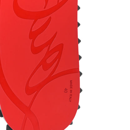 Christian Louboutin Rubber Spike Super Loubi Flip Flop Sandals 40 Black 6 of 7