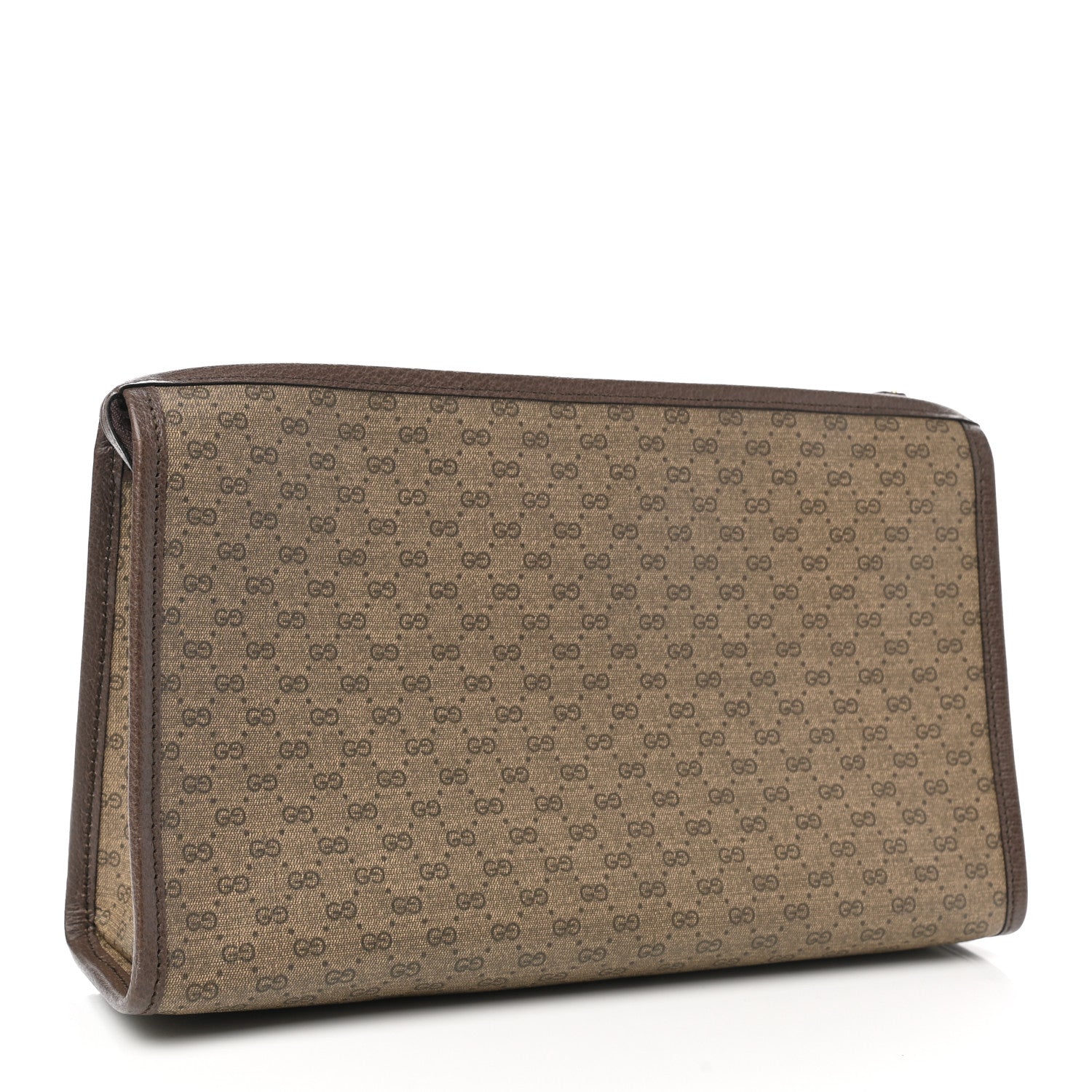 Gucci Mini Vintage GG Supreme Monogram Zip Pouch Beige New Acero 3 of 7