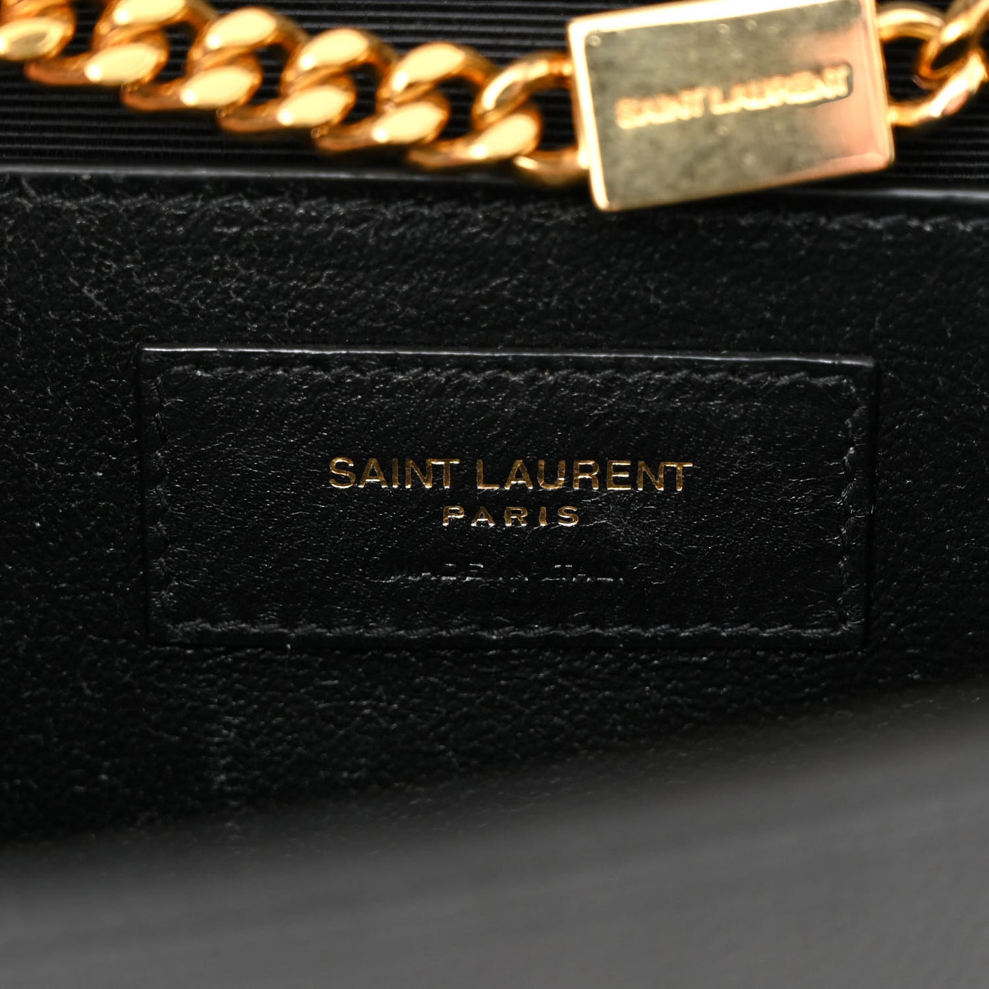 Grain De Poudre Medium Classic Monogram Kate Satchel Black