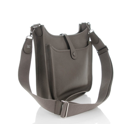 Hermes Taurillon Clemence Evelyne III PM Etain 3 of 8
