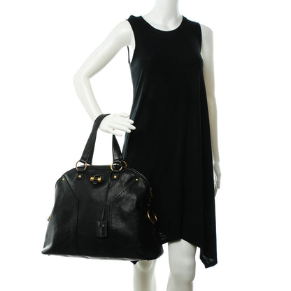 Saint Laurent Calfskin Oversized Muse Black 2 of 7