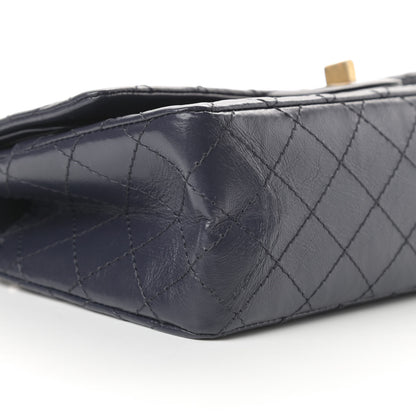 Chanel Aged Calfskin Quilted 2.55 Reissue 225 Flap Navy 9 of 13