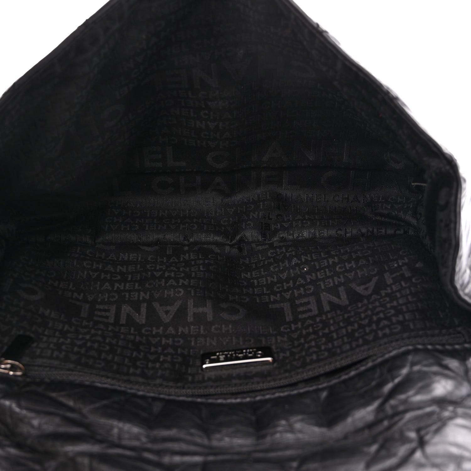 Chanel Aged Calfskin Vintage Ligne Flap Black 5 of 10
