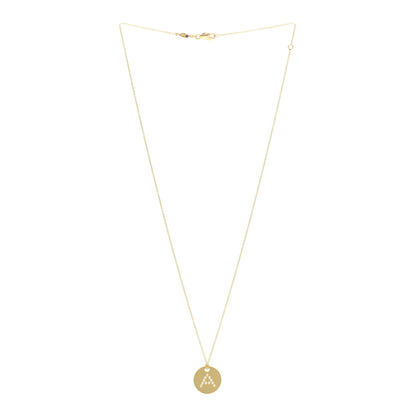 Roberto Coin 18K Yellow Gold Diamond Tiny Treasures Initial A Pendant Necklace 3 of 4
