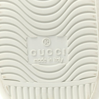 Gucci GG Supreme Monogram Bees Ayers Web Womens Ace Sneakers 39.5 Beige Oro Green Red 6 of 8