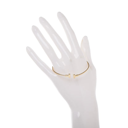 Tiffany 18K Yellow Gold Narrow T Wire Bracelet 2 of 4