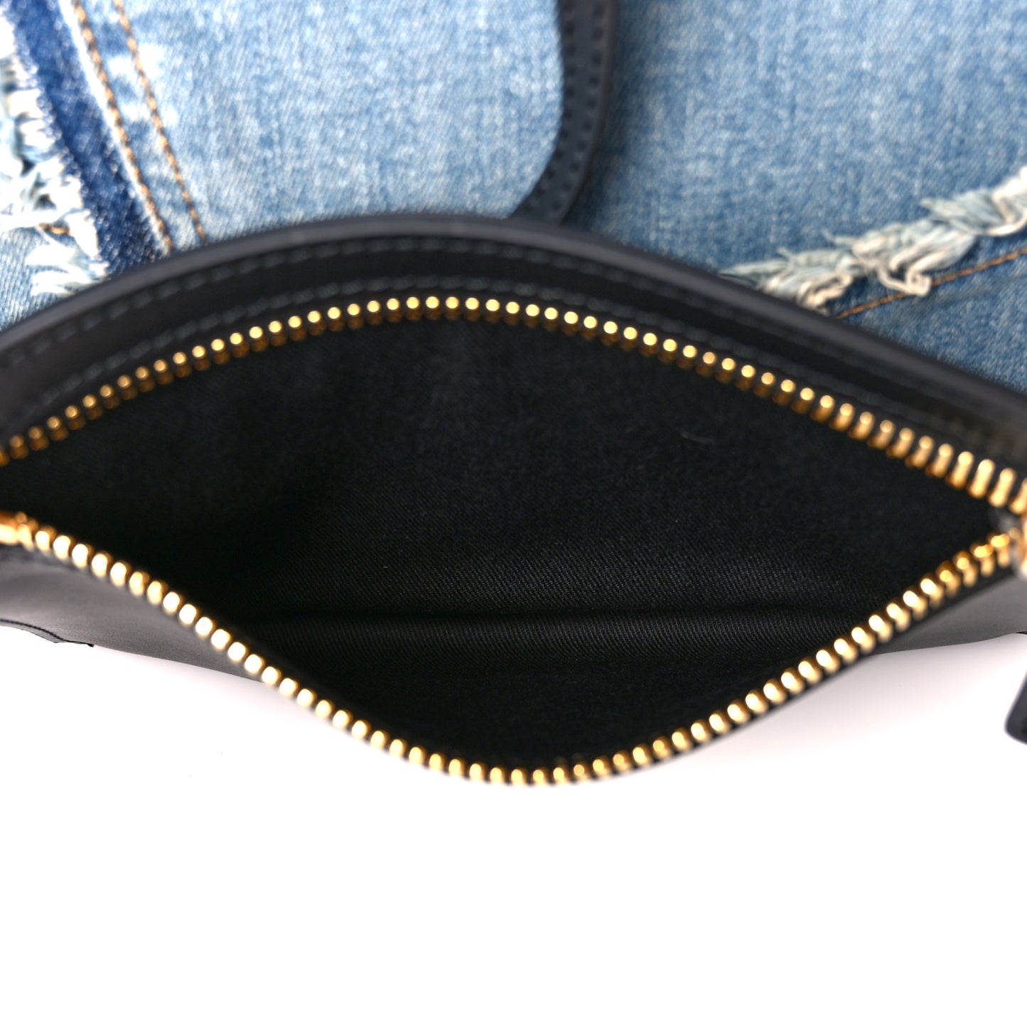 Denim Patchwork Alix Shoulder Bag Blue