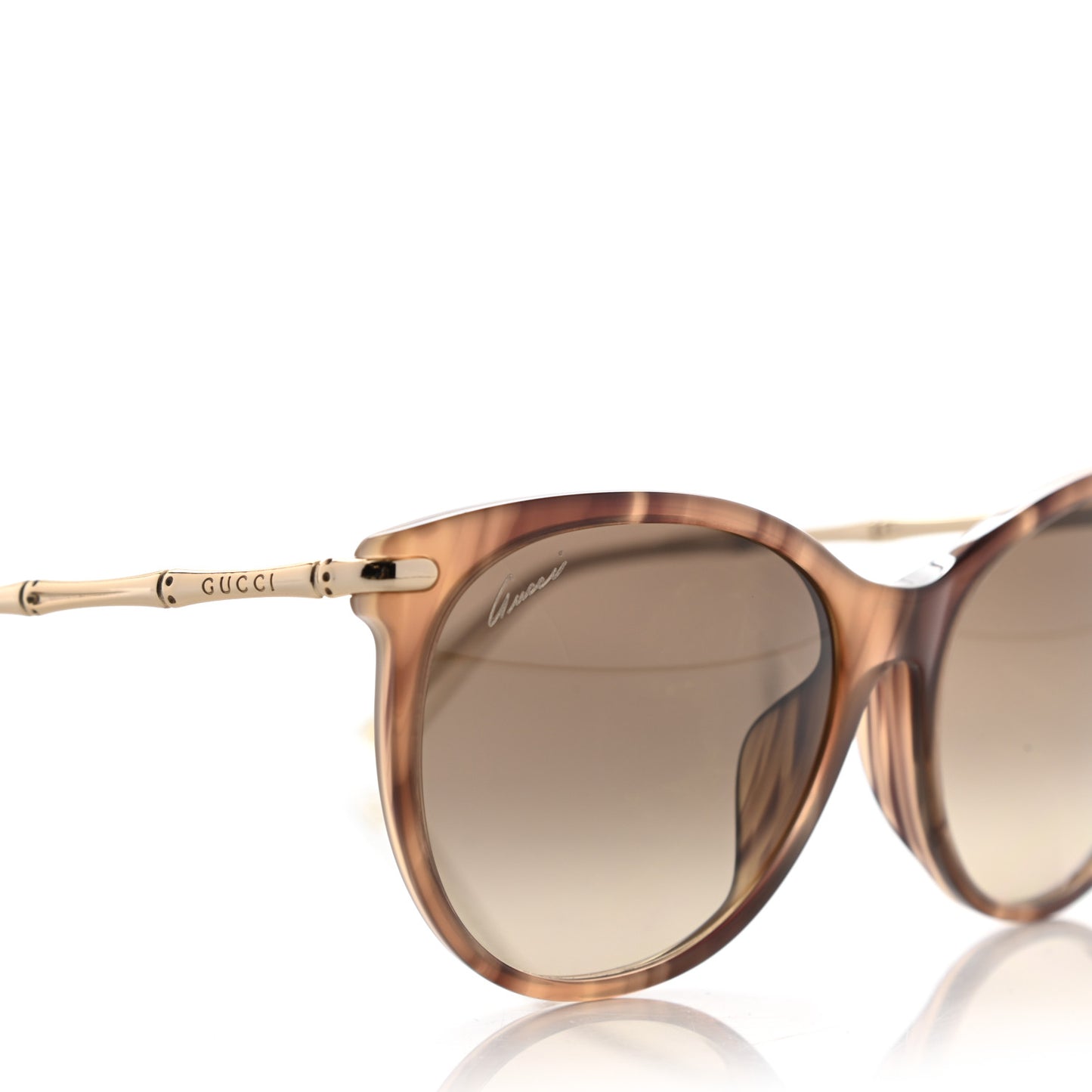 Bamboo Cat Eye Sunglasses GG3771/S Tortoise