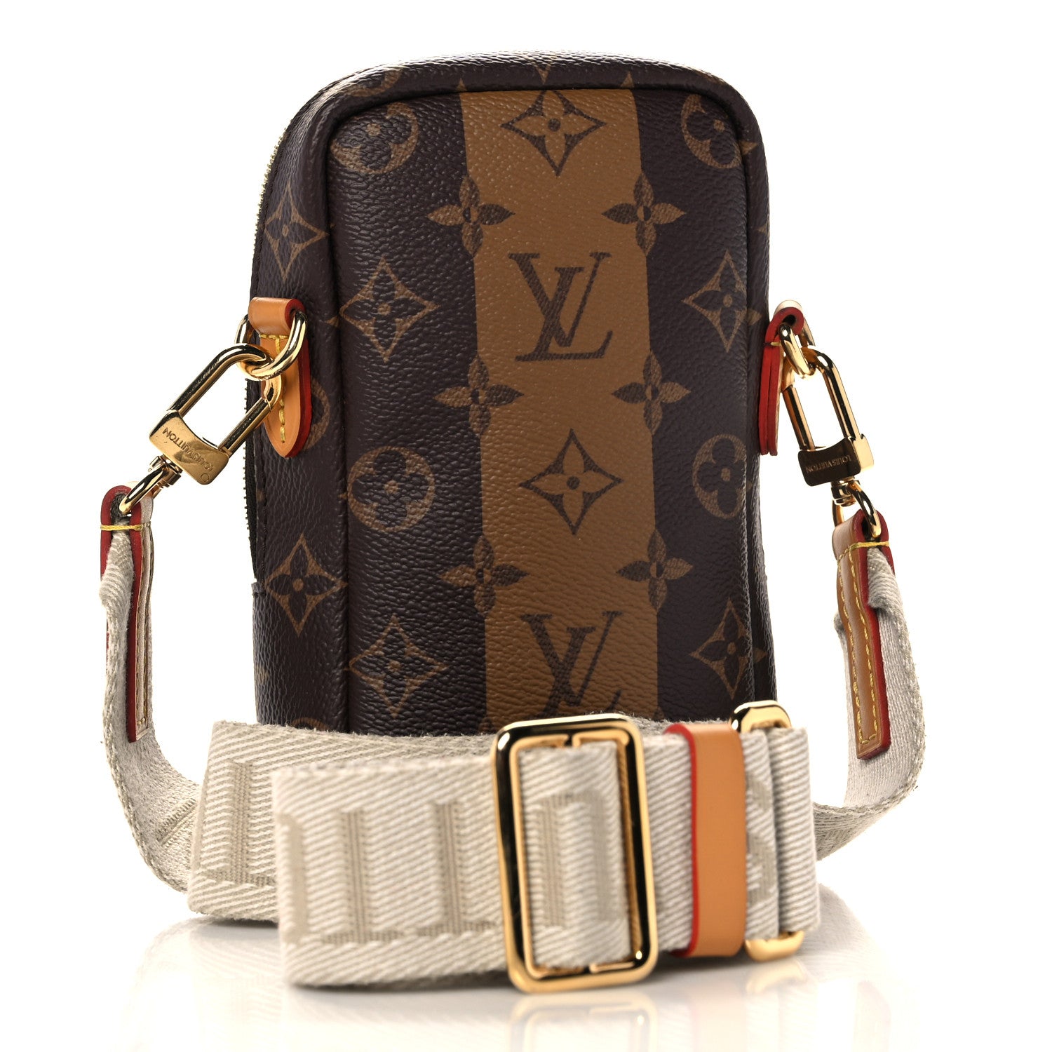 Louis Vuitton X NIGO Reverse Monogram Flat Double Phone Pouch 3 of 8