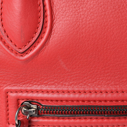 Celine Supple Calfskin Medium Phantom Luggage Vermillion 18 of 21