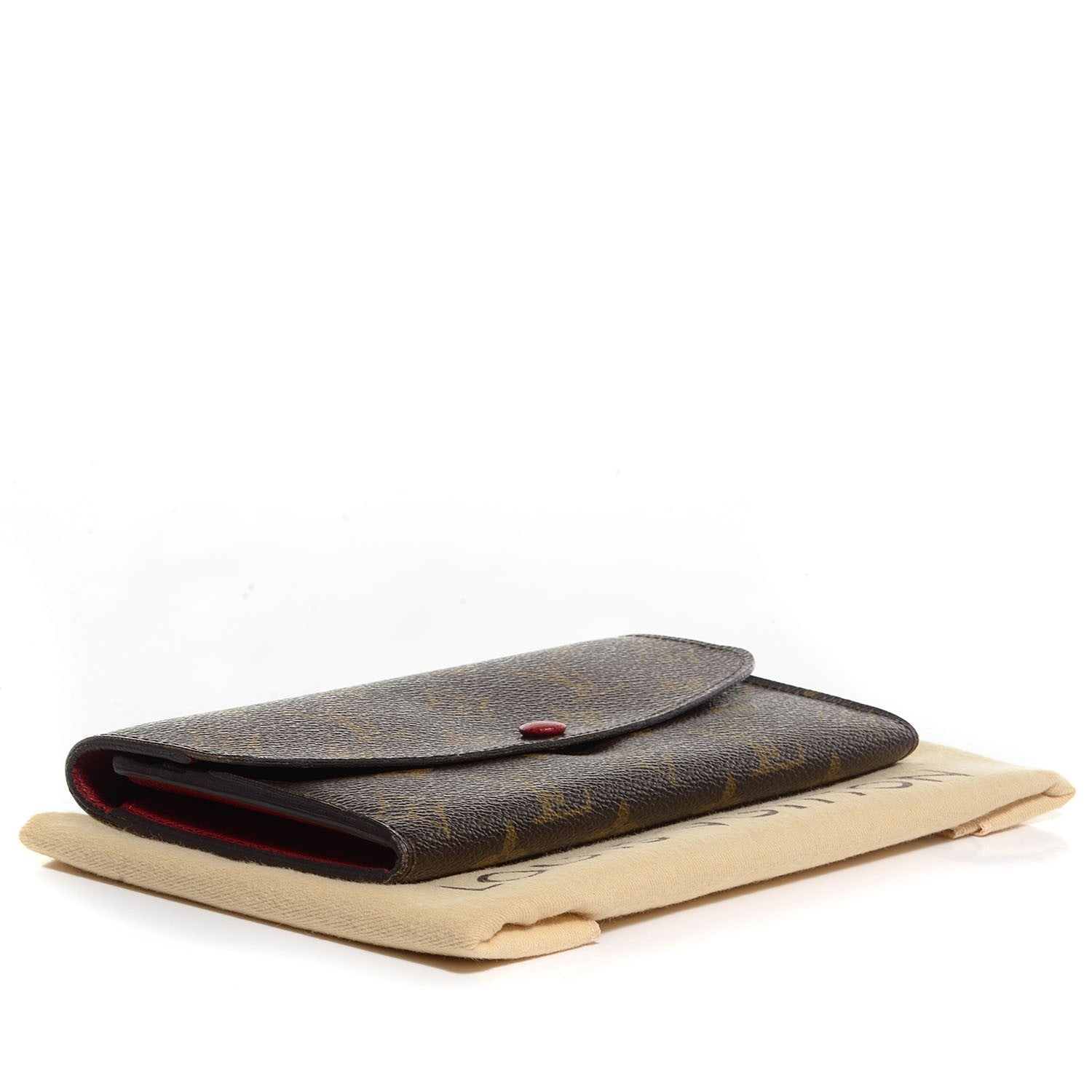 Louis Vuitton Monogram Emilie Wallet Red 4 of 7