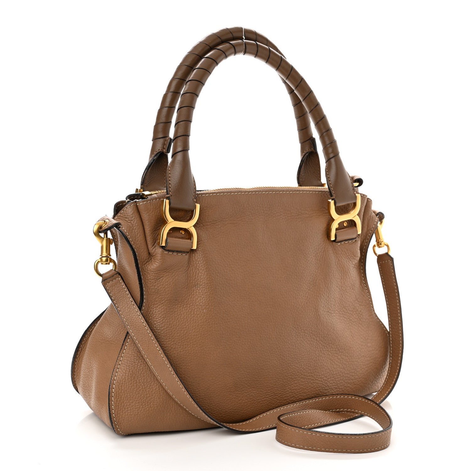 Chloe Calfskin Small Marcie Satchel Nut 3 of 12