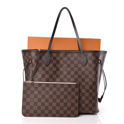 Louis Vuitton Damier Ebene Neo Neverfull MM Rose Ballerine 13 of 13