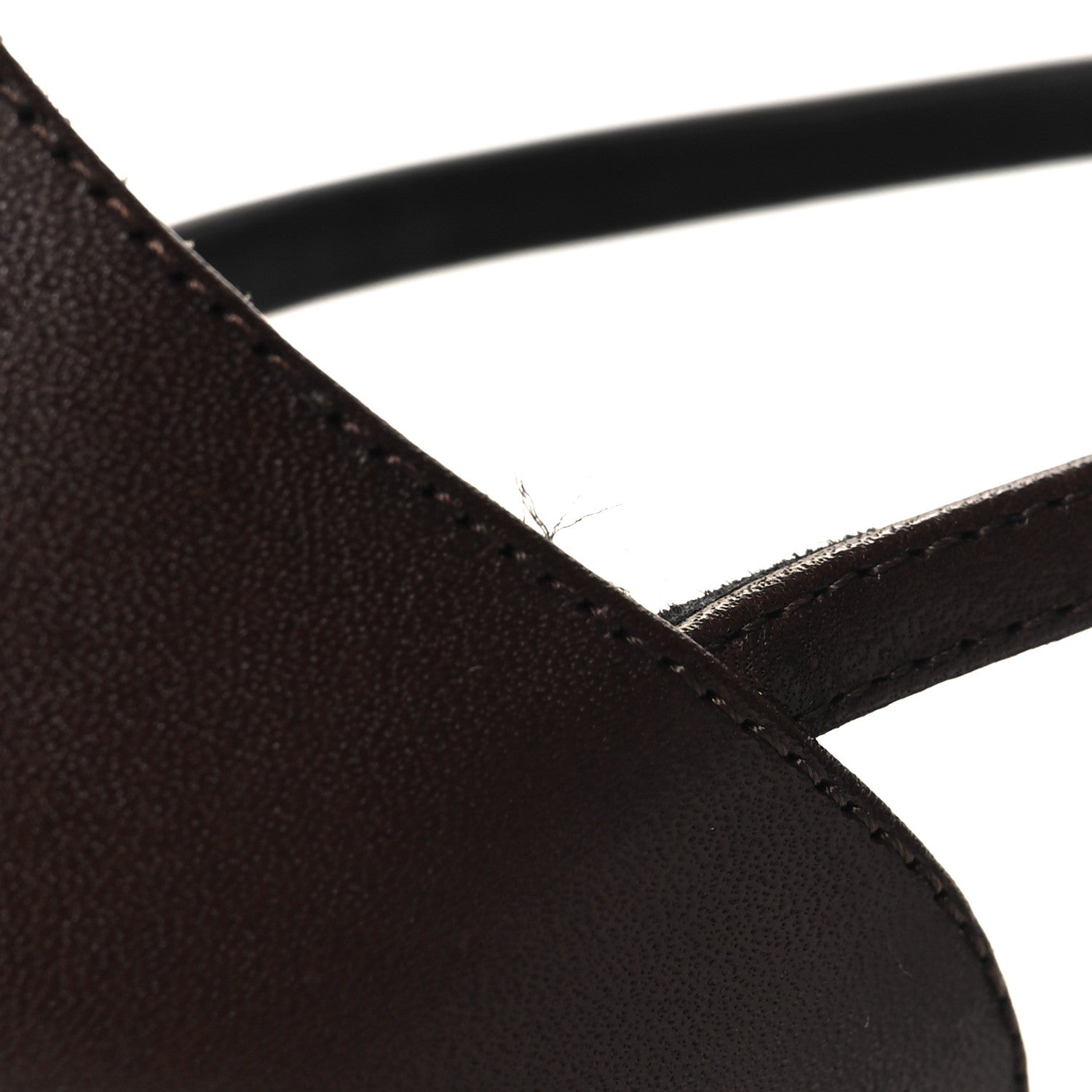 Saint Laurent Calfskin Cassandra Palm Logo 110 Ankle Strap Sandals 38 Black 9 of 9