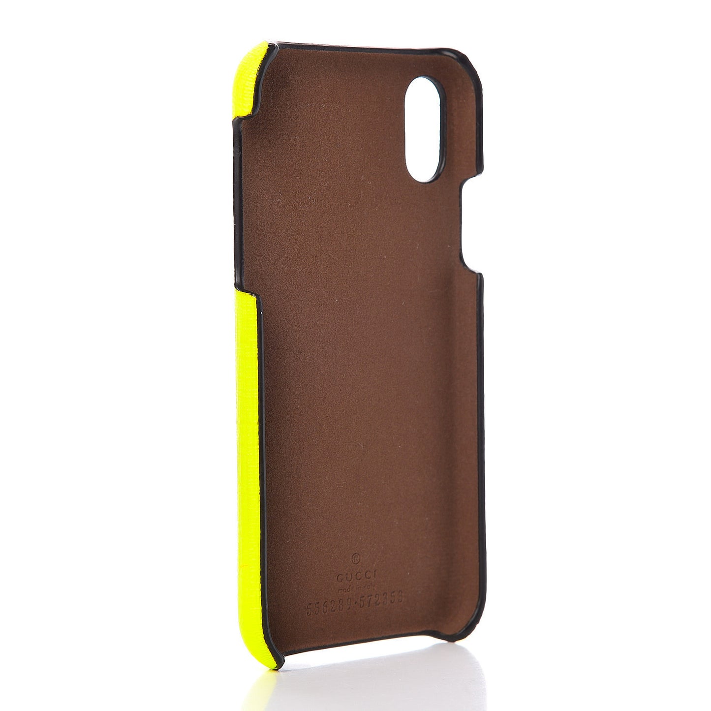 Rubber Print iPhone Xs Case Yellow Fluo Green