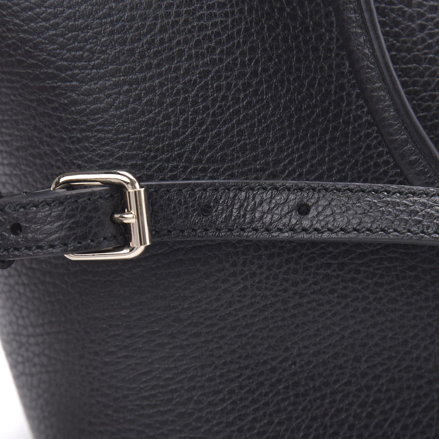 Dollar Calfskin GG Charm Dome Satchel Black