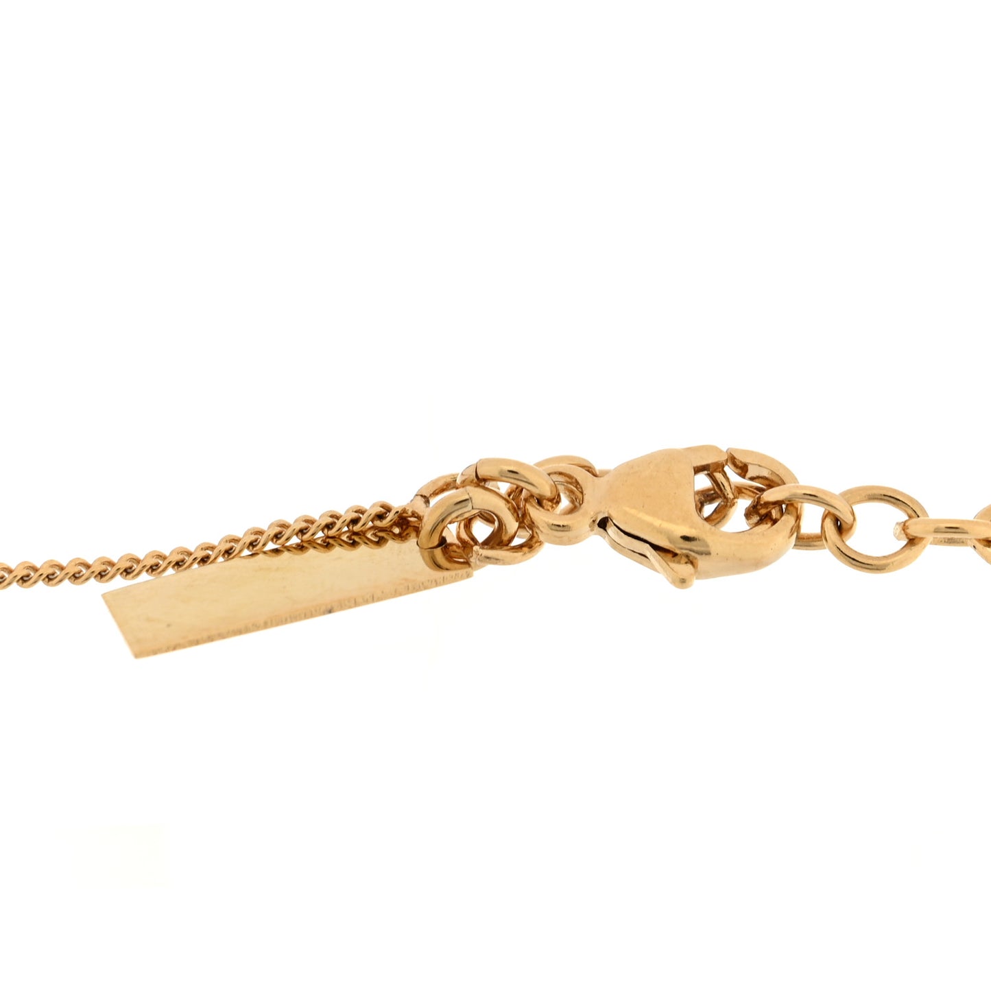 Brass Monogram Charm Bracelet