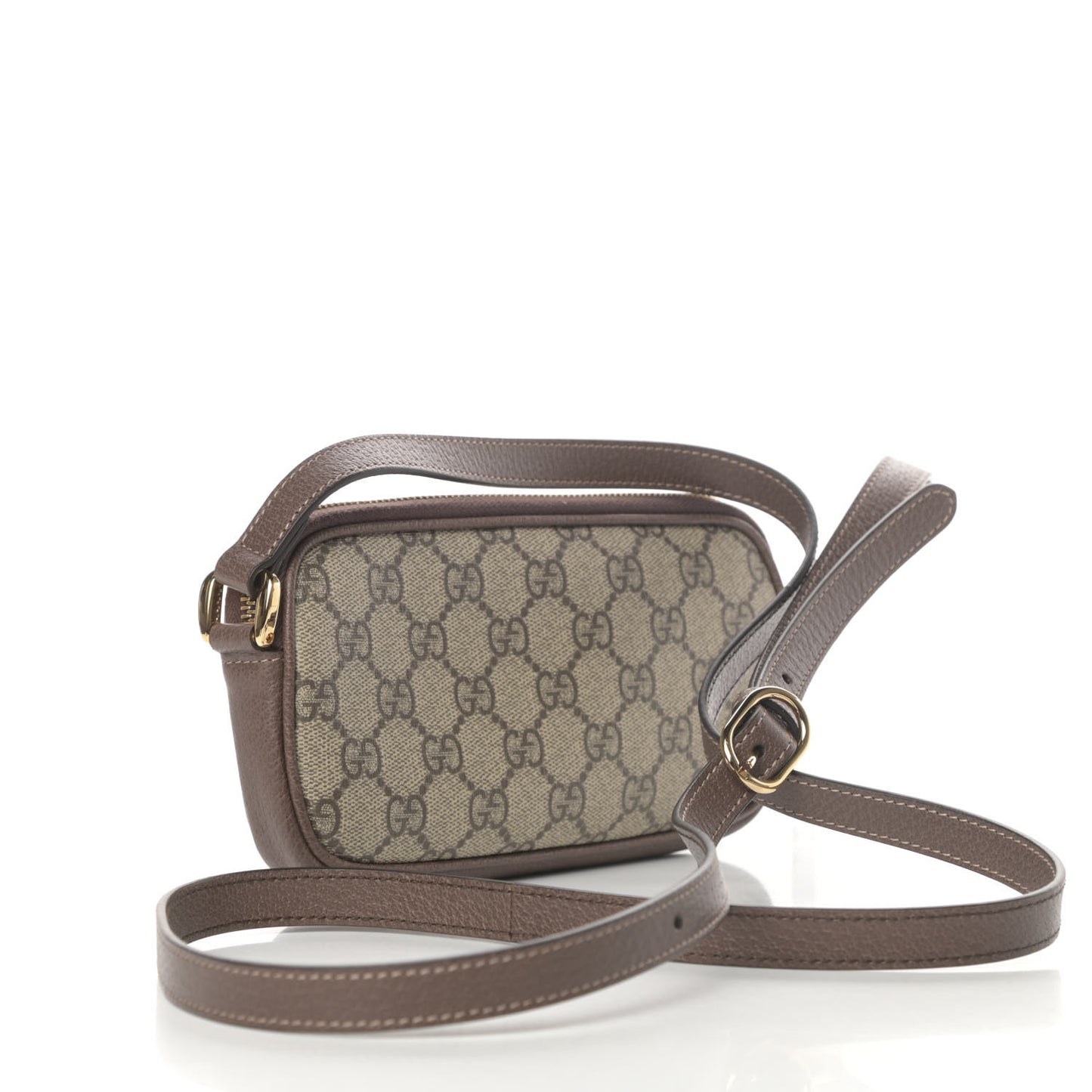 GG Supreme Monogram Web Mini Ophidia GG Bag Brown