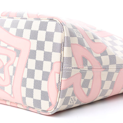 Louis Vuitton Damier Azur Tahitienne Neverfull MM 10 of 14