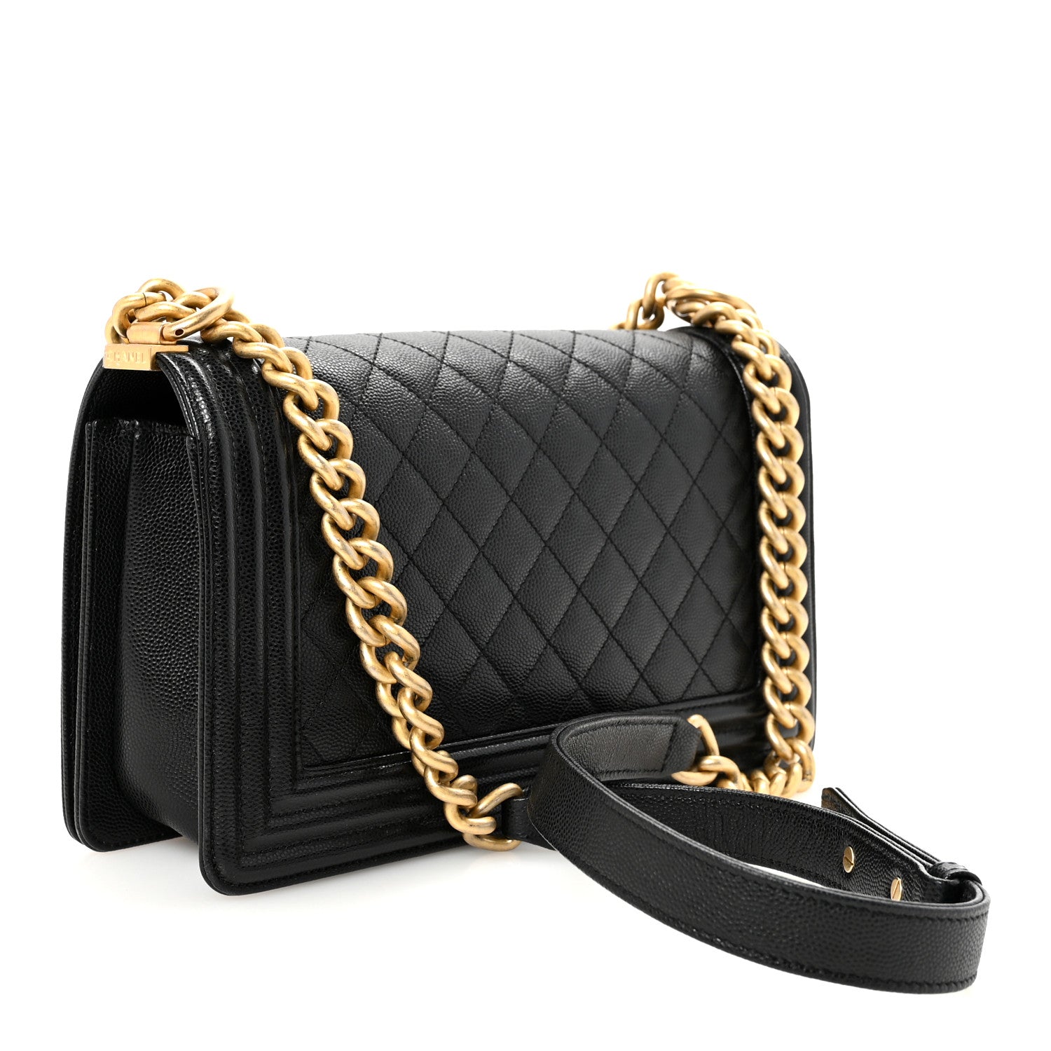 Chanel Caviar Quilted Medium Boy Flap Black 3 of 10