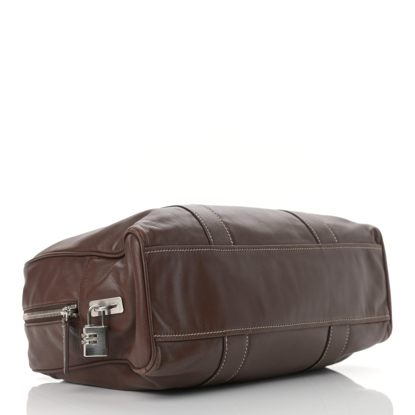 Soft Calfskin Satchel Brown