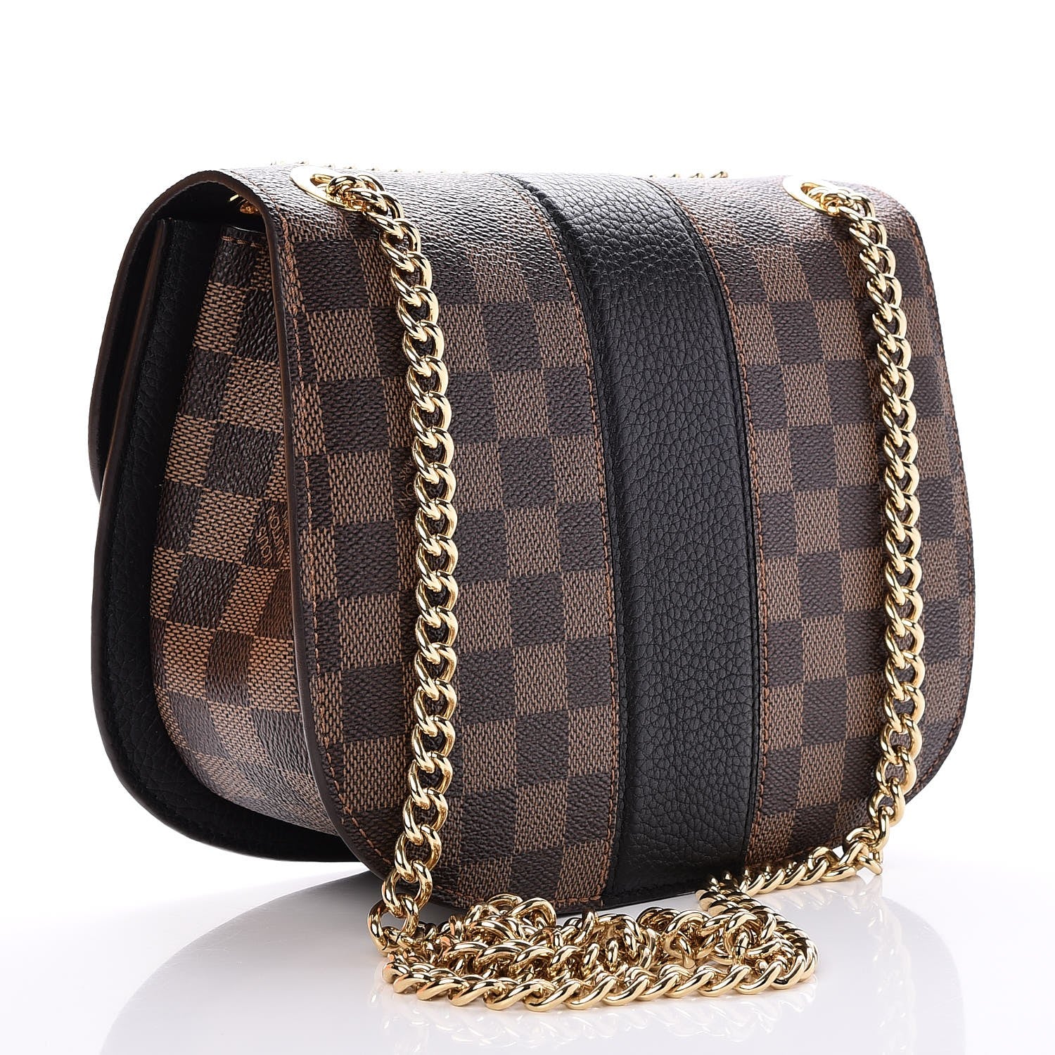 Louis Vuitton Damier Ebene Cuir Taurillon Wight Black 4 of 8
