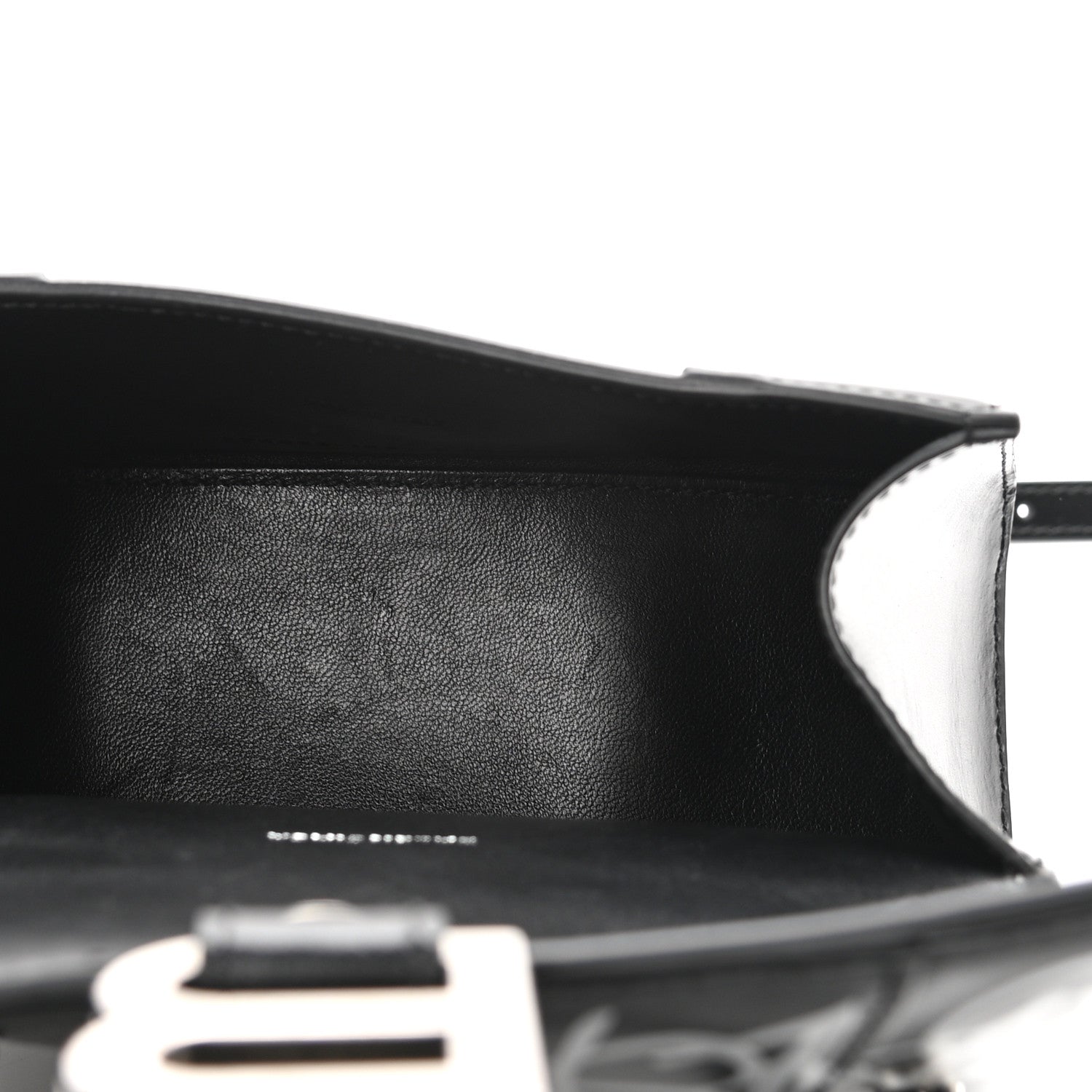 Balenciaga Box Calfskin Graffiti Logo Hourglass Top Handle Bag XS Black Silver 5 of 10