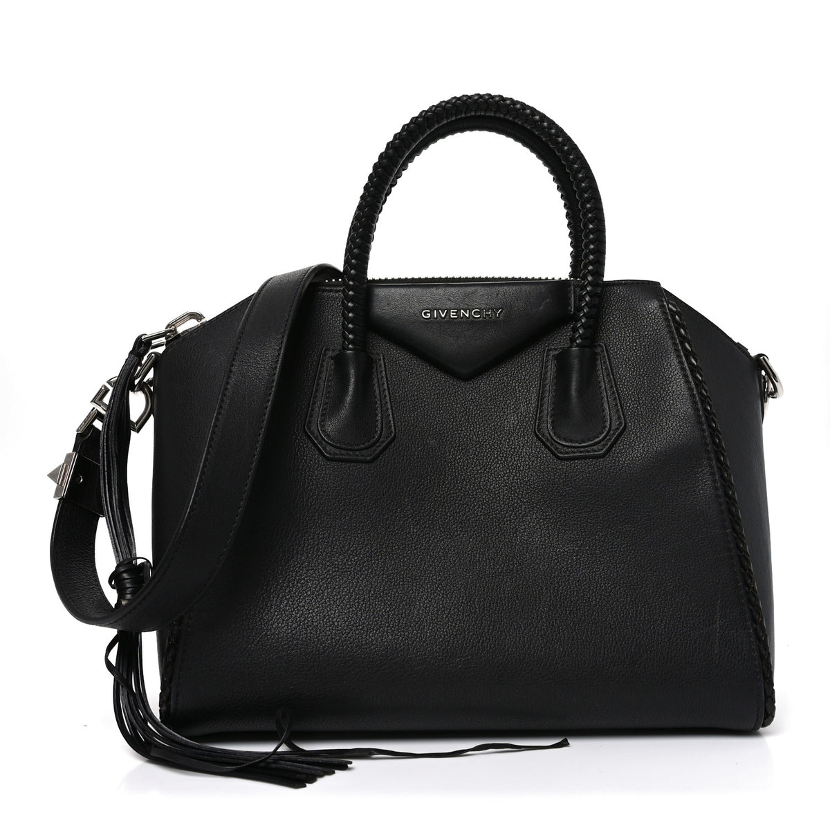 Givenchy Calfskin Braid Small Antigona Black 2 of 19