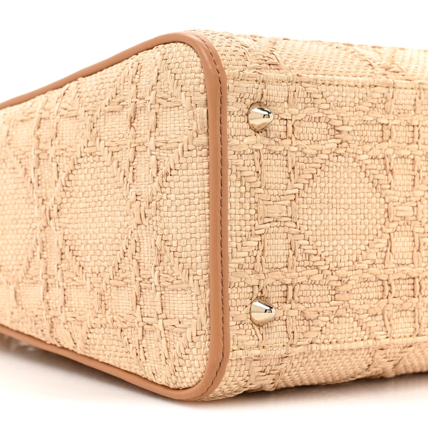 Christian Dior Raffia Medium Lady Dior Bag Beige 10 of 11