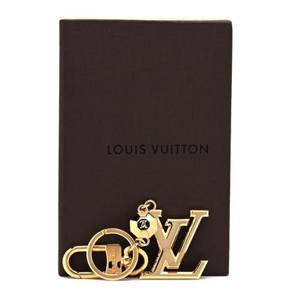 Louis Vuitton LV Facettes Bag Charm Key Holder Gold 4 of 4