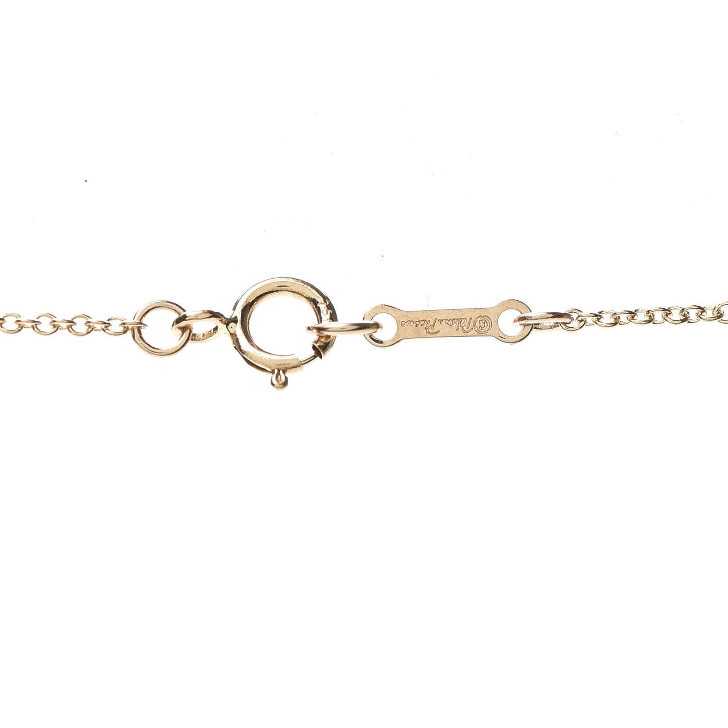 18K Rose Gold Large Paloma's Melody Circle Pendant Necklace