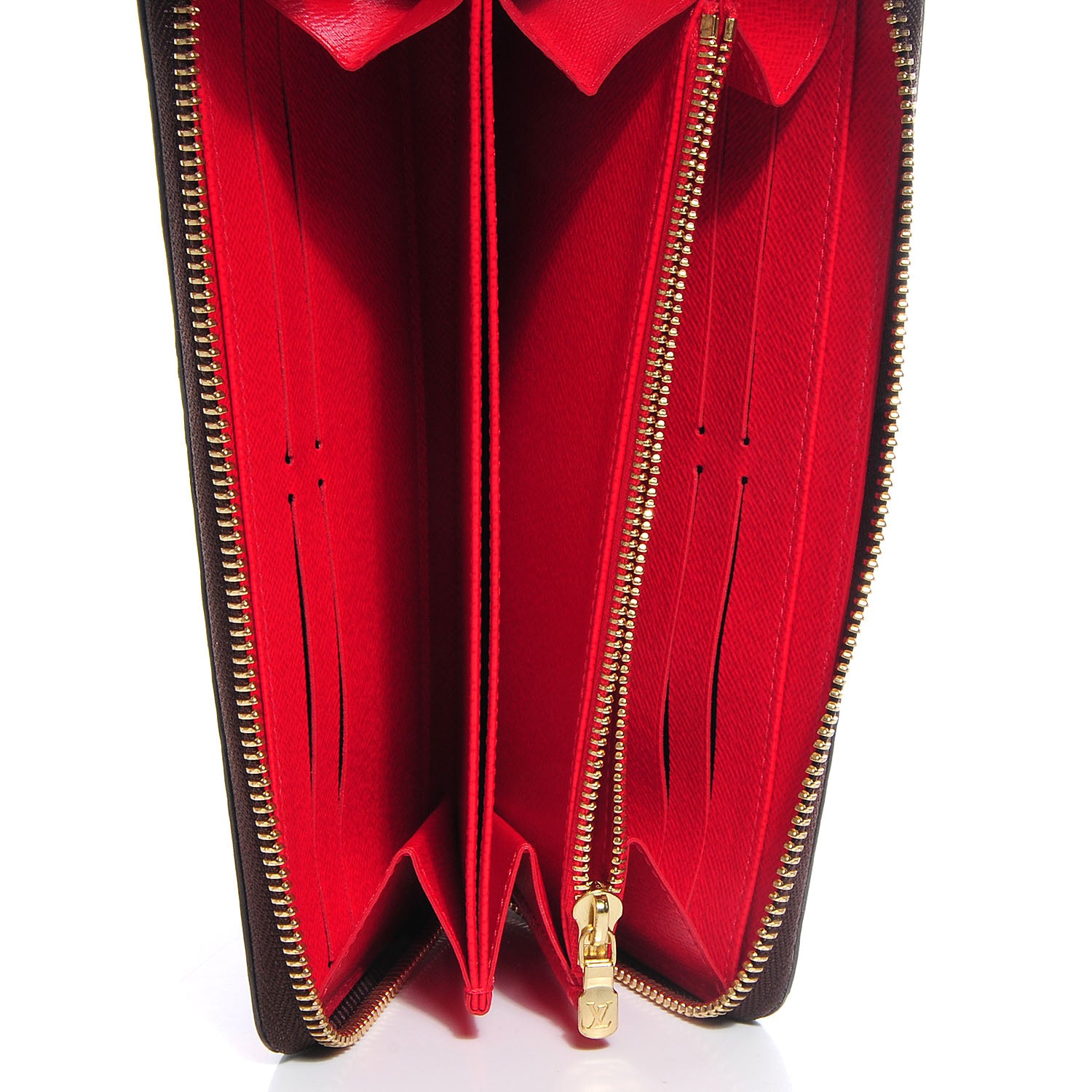 Louis Vuitton Monogram Kusama Pumpkin Dots Zippy Wallet Red 6 of 7