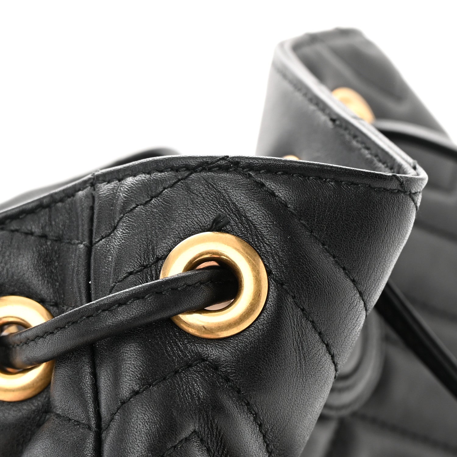 Gucci Calfskin Matelasse GG Marmont Flap Backpack Black 13 of 18