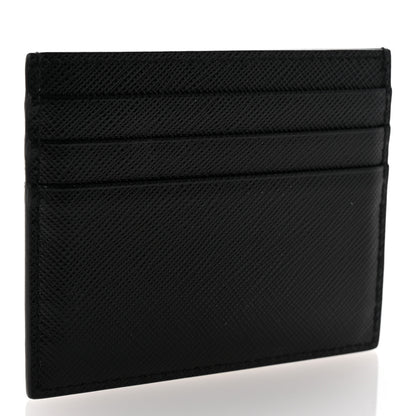 Prada Saffiano Shine Monochrome Card Holder Black 3 of 8