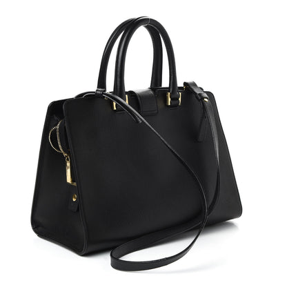 Saint Laurent Textured Calfskin Small Classic Y Cabas Black 3 of 10