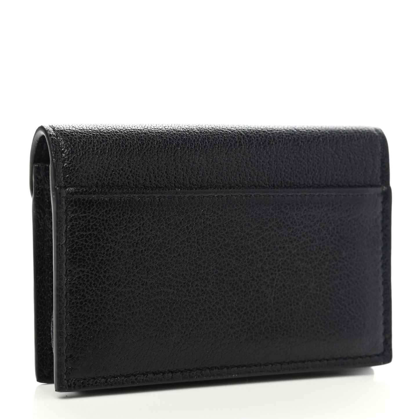 Goatskin Saddle Card Holder Black